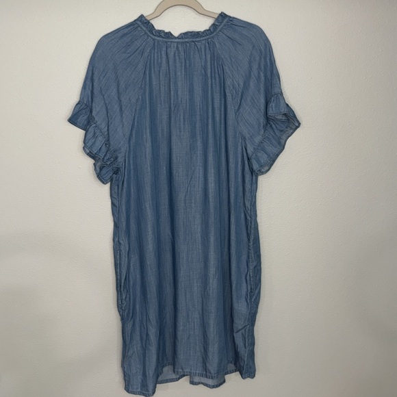 NWT Lands End Tencel Shift Dress L Large Blur - Picture 8 of 8